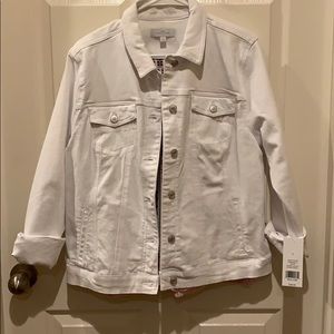 White denim jacket